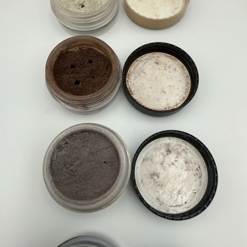 Lot of 6 BareMinerals Neutral‎ Eye Shadow Color Green Orange Yellow Pearl Browns